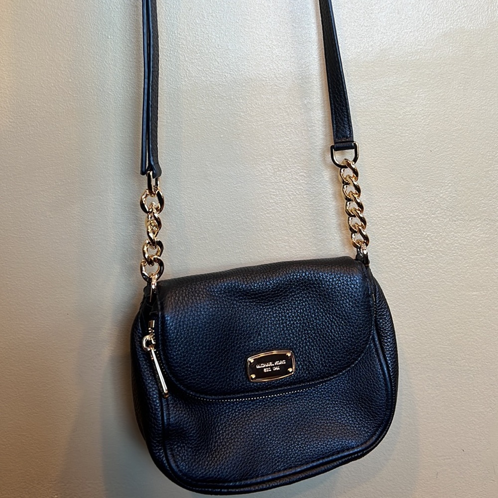 Michael Kors black and gold purse